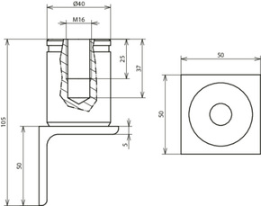 DEHN Edelstahl-Erdungsbrücke NIRO D BEB 16-105 #419160