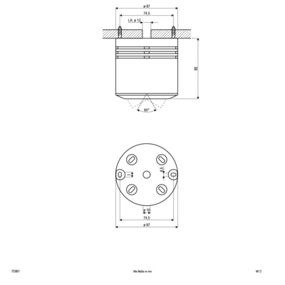 EVN Lichttechnik HV AB-Leuchte 50W 230V GU10 753 801 weiß