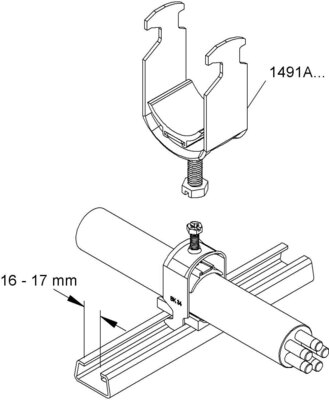 HKL Bügelschelle 26-30mm 1491A30