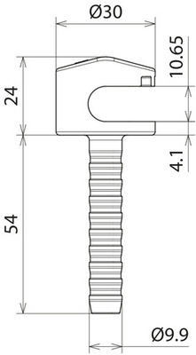 DEHN Leitungshalter LH 8.10 LO KS RA