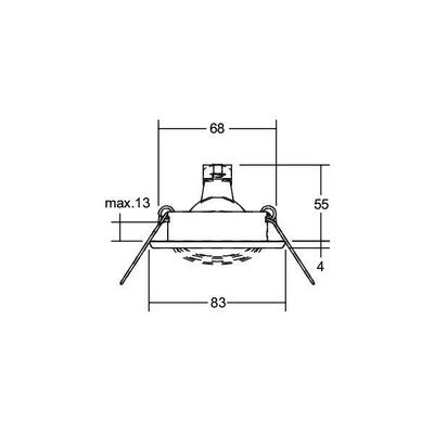 Brumberg Leuchten Einbauleuchte 50W edelstahl 00219122