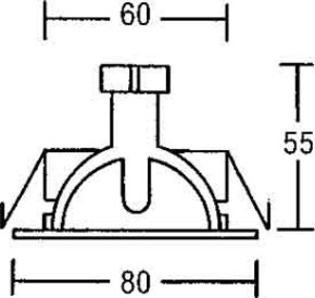 Brumberg Leuchten Einbauleuchte 50W edelstahl 00219022