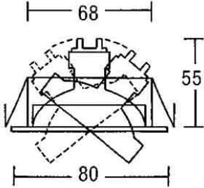Brumberg Leuchten Einbauleuchte 50W edelstahl weiß 00219107