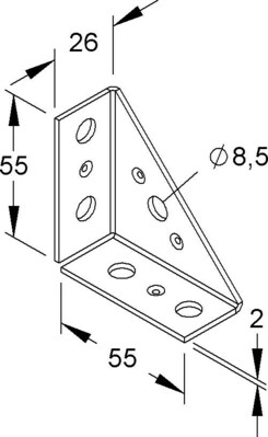 Niedax Winkelverbinder TRV 30