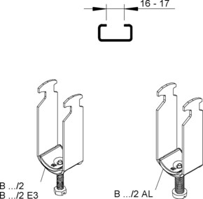 Niedax Bügelschelle B 18/2 AL Niedax Bügelschelle B 18/2 AL
