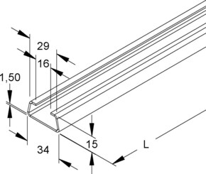 Niedax Ankerschiene 2975/2 BO