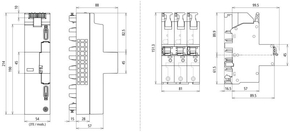DEHN SET 3 DSH ZP B2 LSG TT + 1X DSHU 3P 50 909657