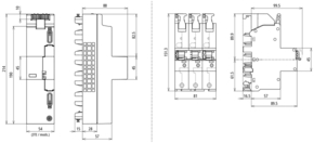 DEHN SET 3 DSH ZP B2 LSG TT + 1X DSHU 3P 50 909657