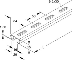 Niedax Ankerschiene 2975/2 FL
