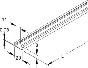 Niedax Reihenschiene 2910/2 GO