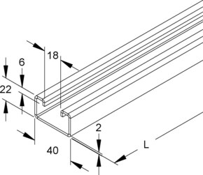 Niedax Ankerschiene 2986/2 GO