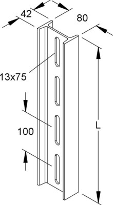 Niedax Profil I 80/3000 FL