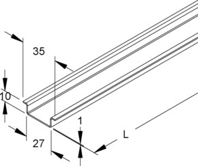 Niedax Tragschiene 2935/2 GO