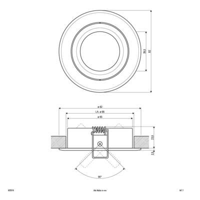 EVN Lichttechnik NV EB-Leuchte Alu-massiv 605 014