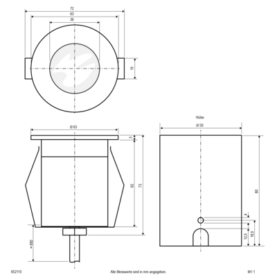 EVN Lichttechnik LED-Bodeneinbauleuchte edelstahl 230V 2W 652 110