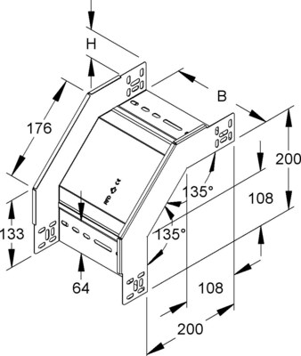 Niedax Rinnenfallbogen RFD 60.300