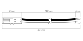 Nobile Anschlussleitung 0,5m 8099600004