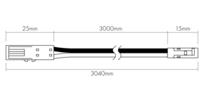 Nobile Verlängerungsleitung 3m 8099600008