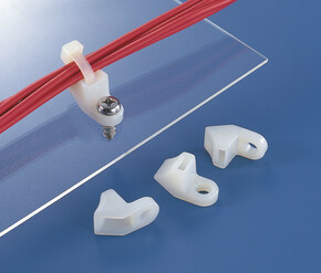 HellermannTyton Befestigungssockel CL8-W-BK-C1