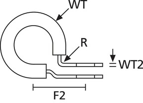 HellermannTyton Befestigungsschelle ALU17C-ALUCR-NABK-C1