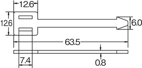 HellermannTyton Kennzeichnungsschild AT2-N66-BK