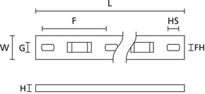 HellermannTyton Kabelleiste L167,0/B15,9/H5,2 MSMP4