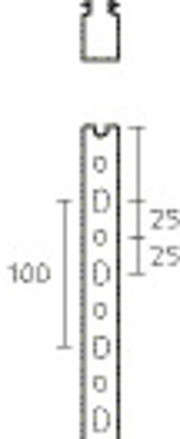HellermannTyton Verdrahtungskanal 40x40mm, 2m PVC HTWD-PN-40X40