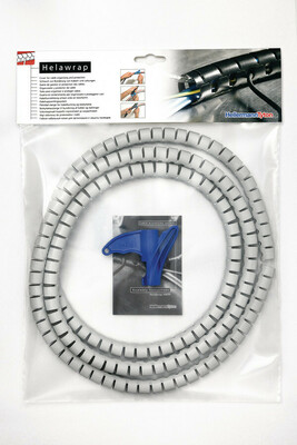 HellermannTyton Spiralschlauch +Werkzeug grau HWPP16L2 GY+WZ(VE2m)