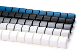 HellermannTyton Schlauch inkl. Werkzeug Spirale, weiss HWPP30 PP WH 25