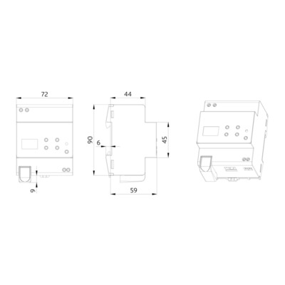 BEG Brück Electronic Gateway DA64-230/KNX REG