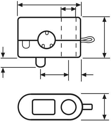 HellermannTyton Zugentlastungsschelle KK2-N66-BK