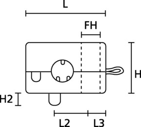 HellermannTyton Zugentlastungsschelle KK3-N66-BK