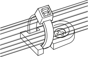 HellermannTyton Befestigungssockel MB2-N66-NA-C1