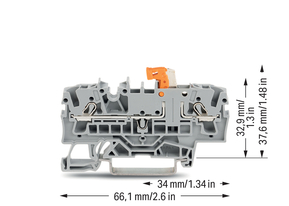 WAGO GmbH & Co. KG Trennklemme Top Job S, grau 2002-1671