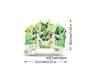 WAGO GmbH & Co. KG Schutzleiterklemme 3-Leiter,TopJob 2002-6307