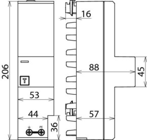 DEHN Kombi-Ableiter DEHNventil ZP TT DV ZP TT 255