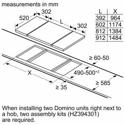 Siemens MDA EB-Autark-Kochfeld Indukt. iQ700,Domino EX375FXB1E
