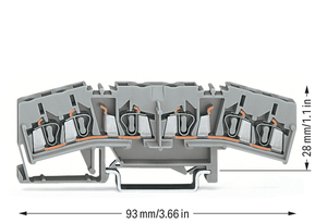 WAGO GmbH & Co. KG Doppelstockklemme grau 280-675