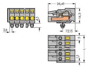 WAGO GmbH & Co. KG Federleiste kodierbar 231-110/008-000