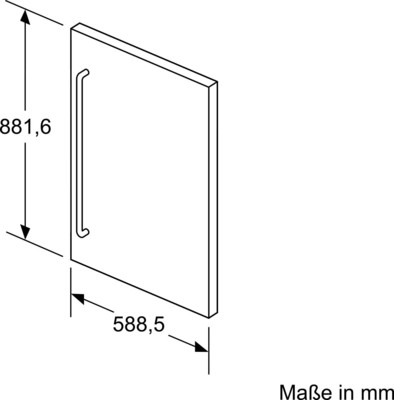 Bosch MDA Edelstahl-Türfront KFZ20SX0