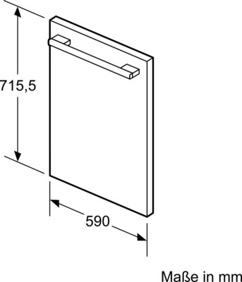 Bosch MDA Vorsatztür edelstahl KUZ20SX0