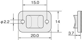 HellermannTyton Befestigungssockel TY3G1S-W-C1