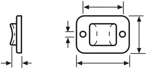 HellermannTyton Befestigungssockel TY3G1S-W-C1