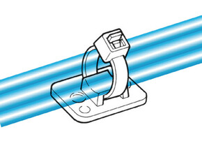 HellermannTyton Befestigungssockel TY3G1S-W-C1