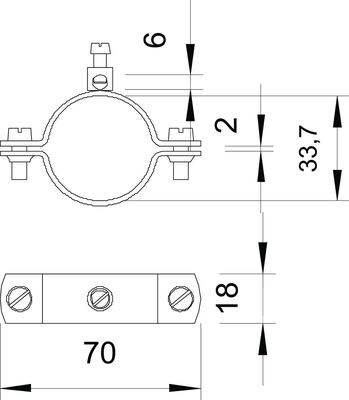 OBO Bettermann Vertr Erdungsschelle 925 1