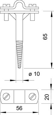 OBO Bettermann Vertr Leitungshalter 176 A 65
