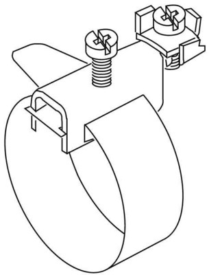 HKL Erdungs-Bandschelle mit Anschlußklemme 37/4