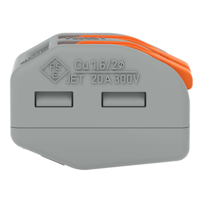 WAGO GmbH & Co. KG Verbindungsklemme 2x0,08-4qmm grau 222-412