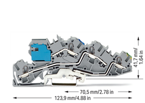 WAGO GmbH & Co. KG Installations-Etagenklemme NT/L/PE 4/6qmm grau 2005-7641