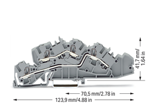 WAGO GmbH & Co. KG Installations-Etagenklemme L/L 4/6qmm grau 2005-7642